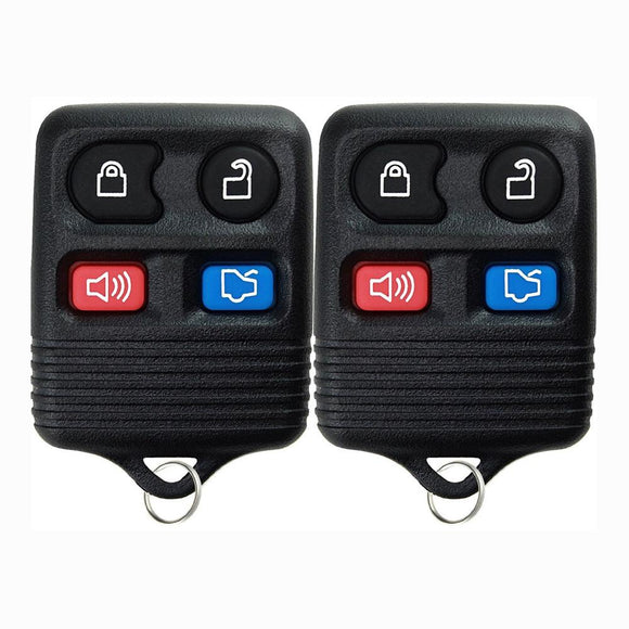 2 x Packs 2004 Ford Expedition (models with 4-button remote)- FCC CWTWB1U331 4 Button Keyless Entry Remote Compatible Replacement