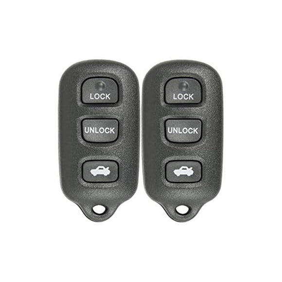 2 x 2007 Toyota Camry (For 2007 Camry - for CE Models only) - FFC GQ43VT14T 3 Button Keyless Entry Remote Fob Compatible Replacement
