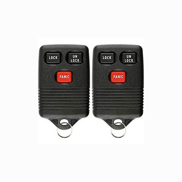 2 x Packs 1997 Ford Explorer - FCC GQ43VT4T 3 Button Keyless Entry Remote Fob Compatible Replacement