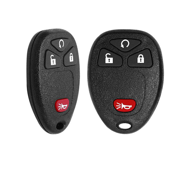 2 x 2008 Saturn Outlook - FFC OUC60270, OUC60221 4 Button Keyless Entry Remote w/ Remote Start Compatible Replacement