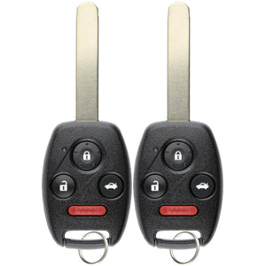 2 x 2004 Honda Accord - OUCG8D-380H-A 4 Button Keyless Entry Remote Fob Compatible Replacement