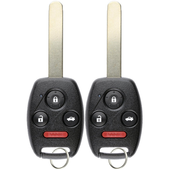 2 x 2004 Honda Accord - OUCG8D-380H-A 4 Button Keyless Entry Remote Fob Compatible Replacement